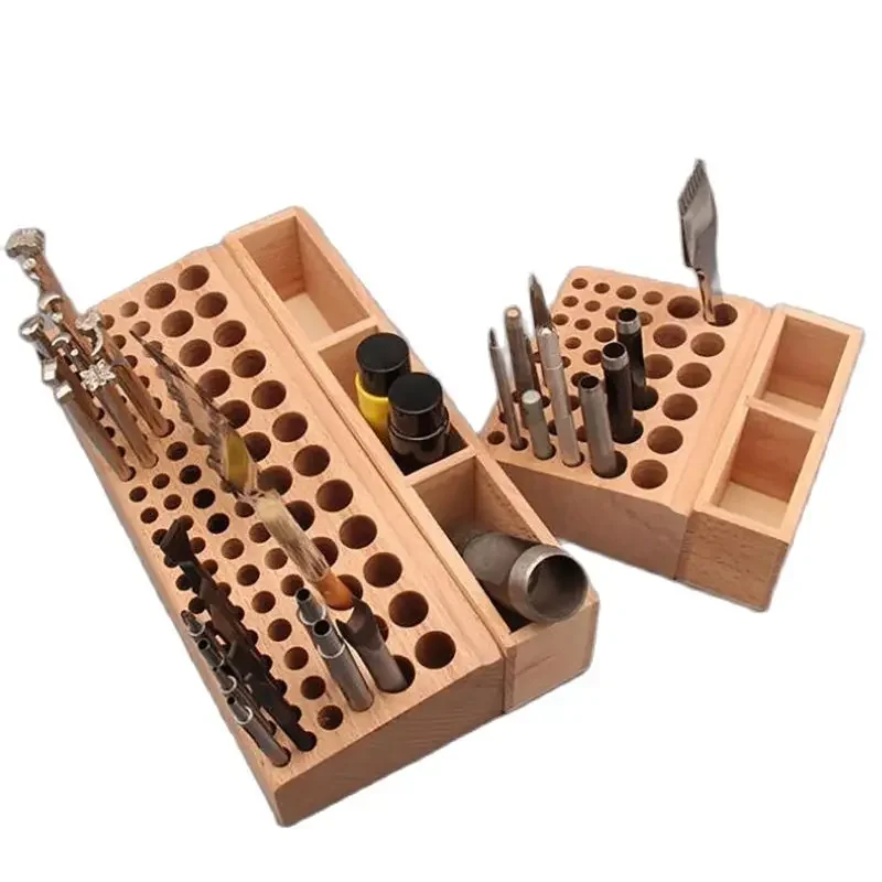 Bebech-革細工ツールホルダー,98/46穴のパンチホルダー,革製作業ツール,パンチ,収納ボックス