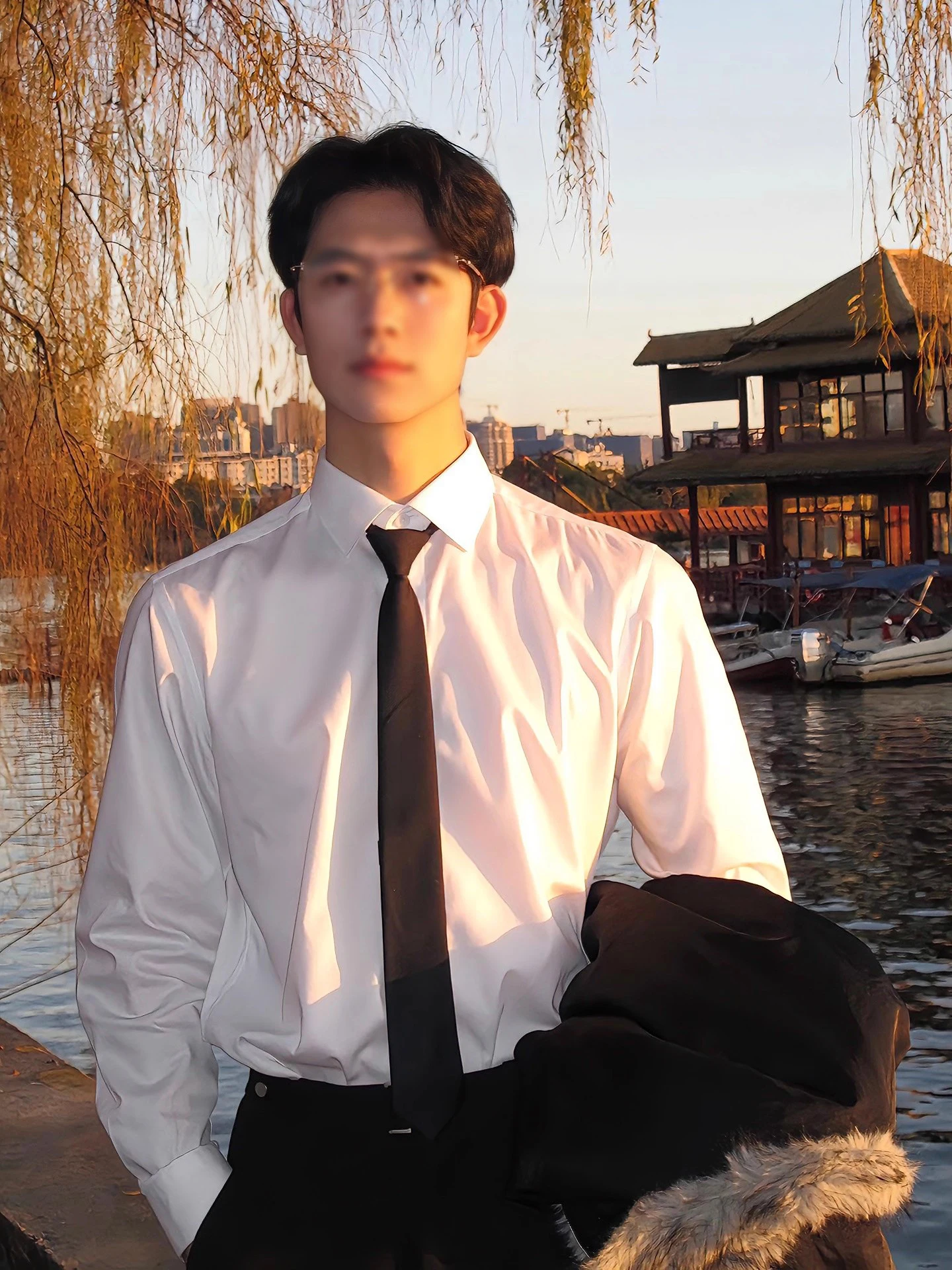 

Cleanfit White Long Sve Men's irt Inner Wear Base Layer Suit under irt DK orm Loose Fit Youthful ular Commute