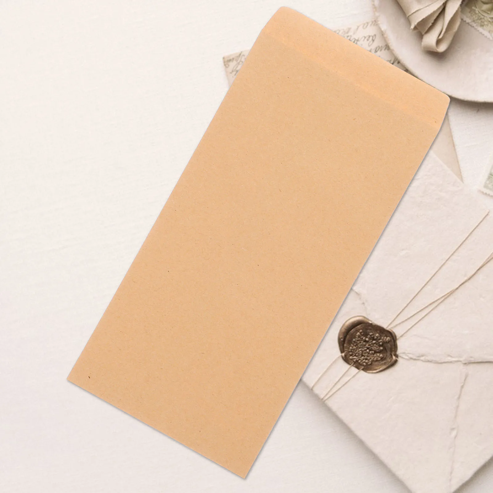 Enveloppes d'affaires en papier, 50 pièces, enveloppes de lettres, rangement pratique, petits accessoires, papeterie, accessoire de bureau