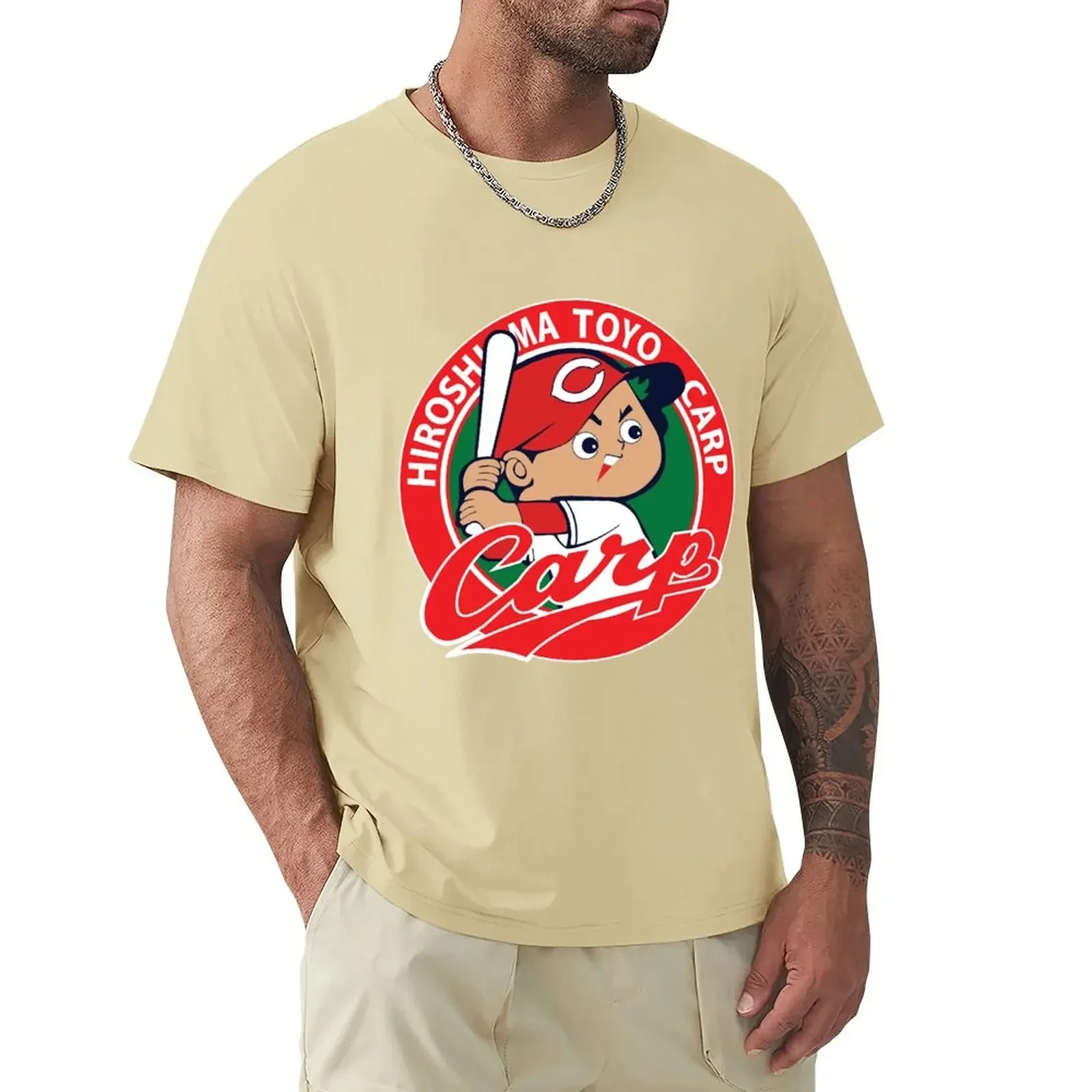 تيشيرتات رجالية برسومات أنيمي ، هراجاكرو ، شبوط تويو ، طباعة حيوانات ، ملابس كبيرة الحجم ، ملابس صيفية للأولاد #3