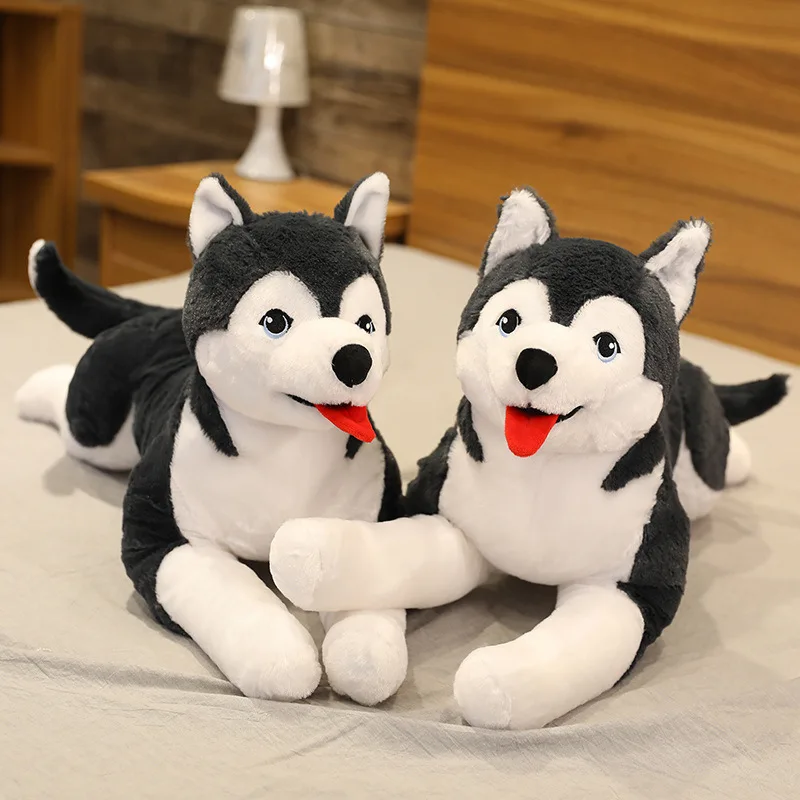 

Simulation Husky Plush Toy Pillow High Quality Soft Stuffed Animal Toy Doll Gift Cotton Gift Birthday Reward Padding