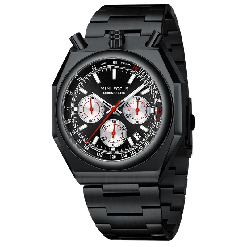 

Chronograph Quartz Watch Couple Wristwatch with Calendar Stainless Steel Strap Brands MINI FOCUS Available In Stock MF0601G 2026