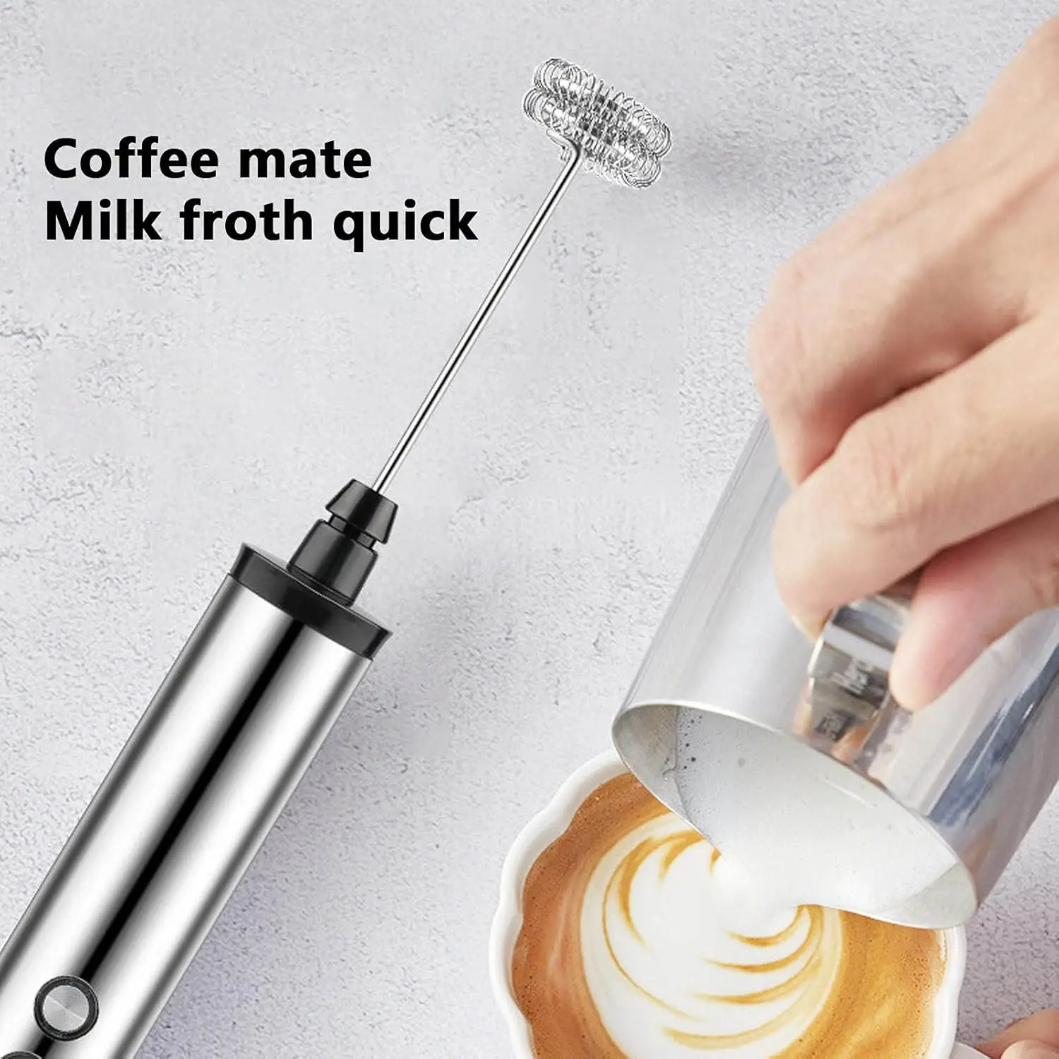 Magpie 3 in 1 Handheld Electric Milk Stirrer Frother Drink Mixer Egg Beater Charging Easy Operation  Whisk Home Kitchen Use Tool