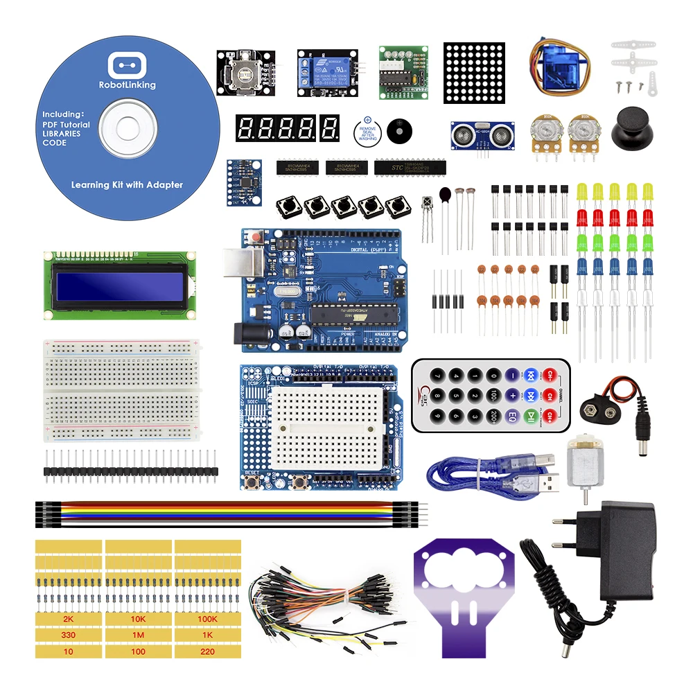 RoboLink DIY's Upgraded Miniature Machine Learning Starter Kit Box Is Compatible with The Arduino IDE