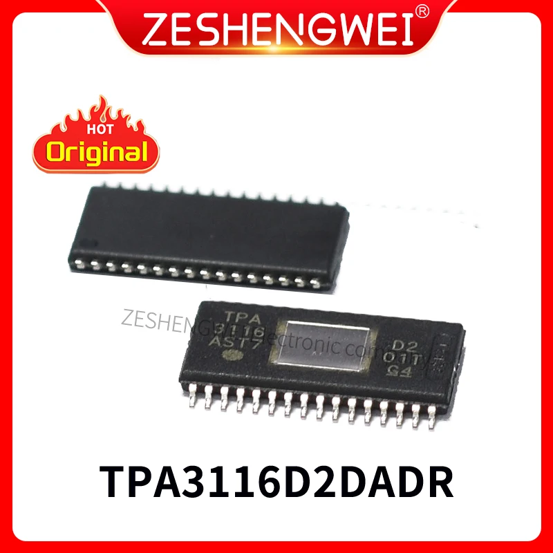 1PCS TPA3116D2DADR TPA3116D2 TPA3116 IC chip new original 32-HTSSOP In Stock