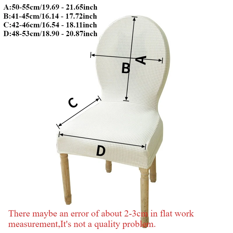 أغطية كرسي الطعام المستديرة الخلفية تمتد الجاكار منحني الظهر غطاء كرسي المطبخ أغطية الكرسي الأوروبي/واقيات الكرسي