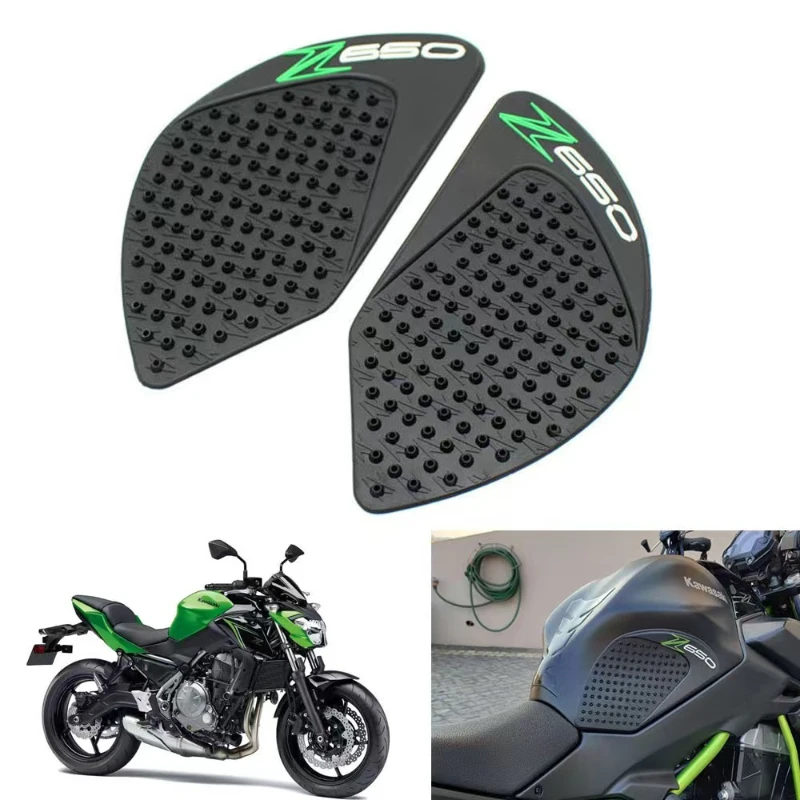 

Tank Traction Pads For Kawasaki Z650 KawasakiZ650 2017 2018 2019 Motorcycle Side Gas Knee Grip Protector Anti Slip Sticker