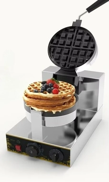 Professional Restaurant Equipment Factory Wholesale 110V 220V Commercial Nonstick Mini Belgian Stuffed Waffle Maker Machine