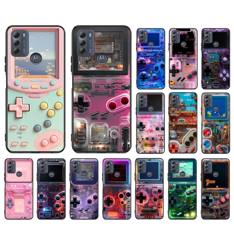 CHILDHOOD GAME CONSOLE Phone Case For Moto G84 G23 G24 G31 G32 G41 G51 G52 G53 G54 G71 G82 G42 G62 G200 G Play G Stylus