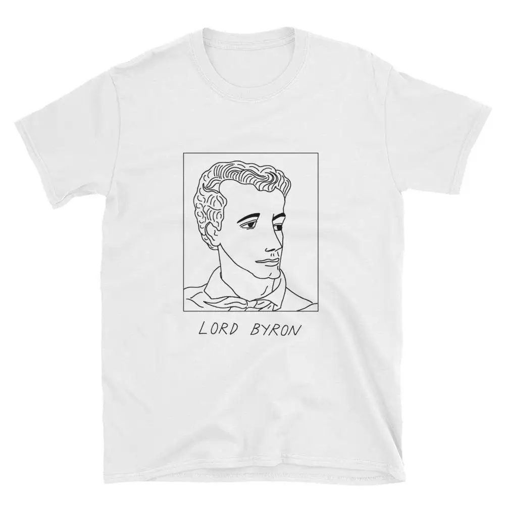 Badly Drawn Authors Lord Byron T Shirt FREE Worldwide Delivery