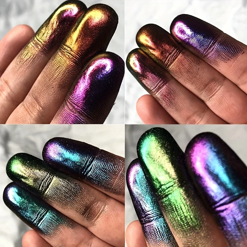 Ombretto camaleonte monocolore in polvere, trucco neutro, evidenziatore glitter perlato, trucco di Halloween, regalo di festival,
