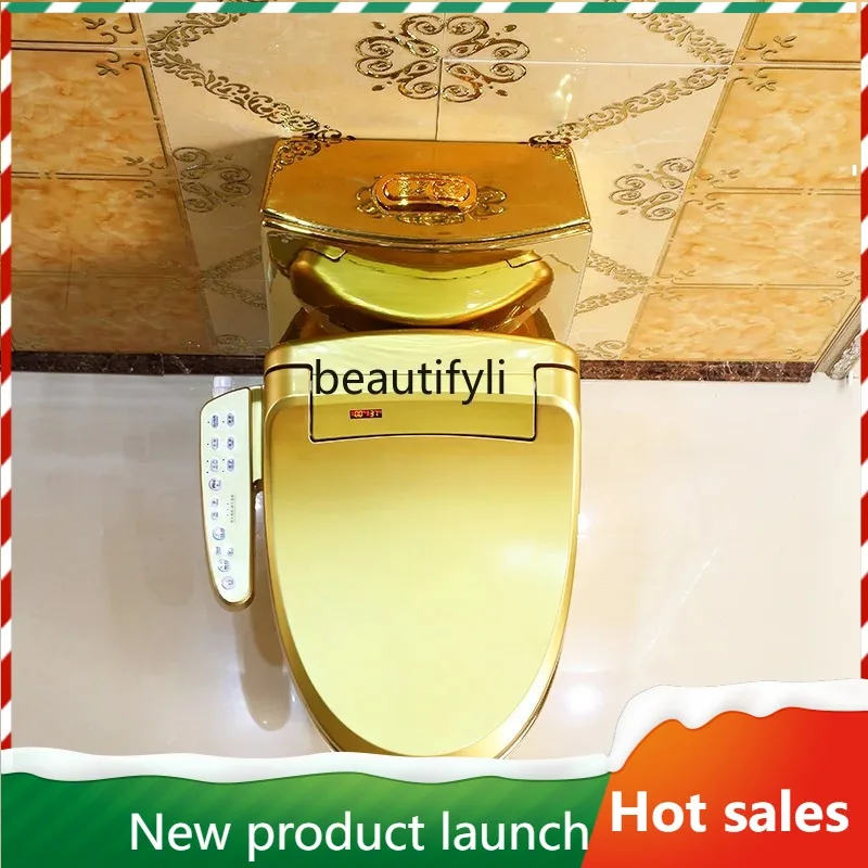 

F56 Waterless Pressure Smart gold Toilet for Home Use, Multifunctional Bidet, Fully Automatic Drying for Bathroom