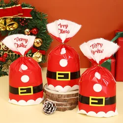 Christmas Red Santa Candy Bag Treat Bag Funny Christmas Decorations for Home 2024 Xmas Natal Navidad Gifts New Year Packing Bag