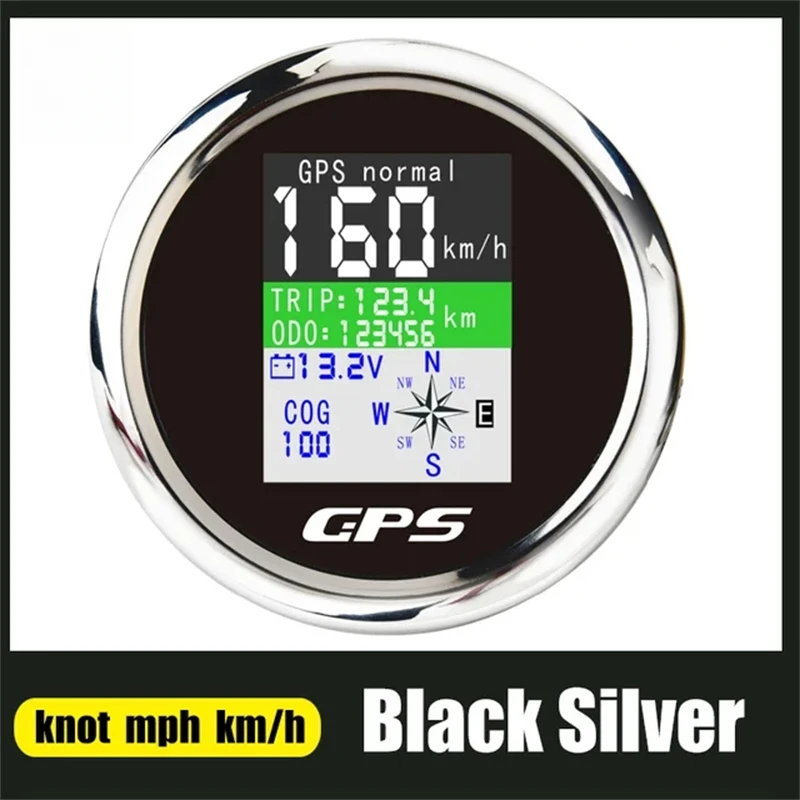 

85 мм GPS-спидометр, одометр, регулируемая поездка, вольтметр ODO COG, TFT-экран, датчики скорости для двигателя, яхты, лодки, автомобиля, подвесного двигателя