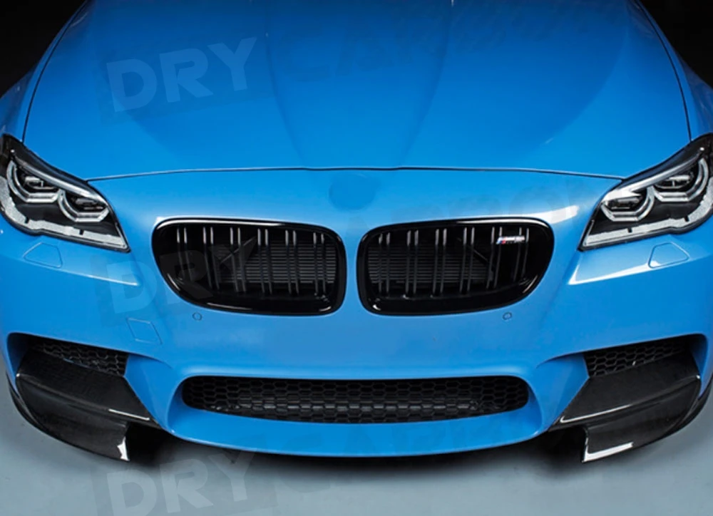 

JCYECF Carbon Fiber Bumper Splitters Lip Flaps Cupwings Aprons for BMW 5 Series F10 M5 M Sport 2012-2017