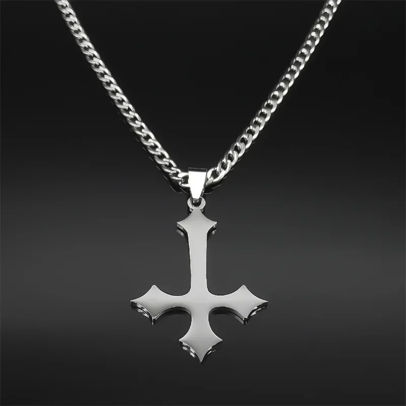 Outdoor EDC Stainless Steel Multifunction Cross Necklace Pendant Tool