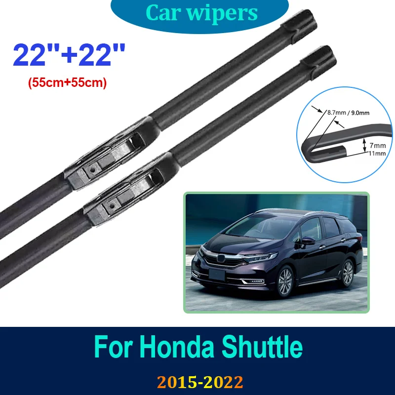 

Для Honda Shuttle 2019 2018 2016 ~ 2022 переднее лобовое стекло, плоские щетки стеклоочистителя, очистка снега, инструменты для лобового стекла, автомобильные аксессуары