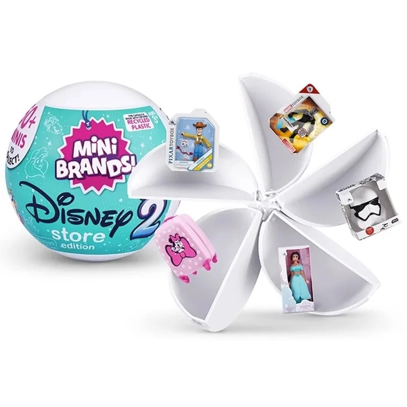 Disney Mini Brands Toys 5 Surprise Mini Brands Toy Miniature Toys Mystery Blind Box Series 2 Original Supermarket Miniature Toy