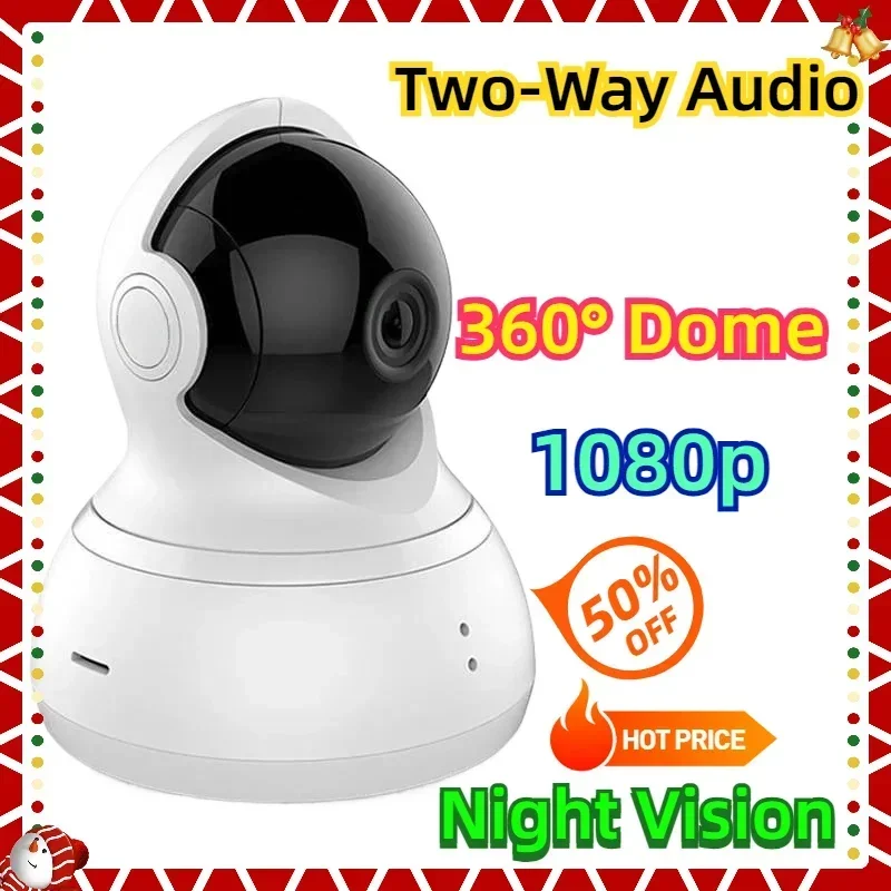 

360° Dome 1080p HD Camera CCTV IP Detection Wifi Wireless Night Vision IR Two-Way Audio Security Surveillance System