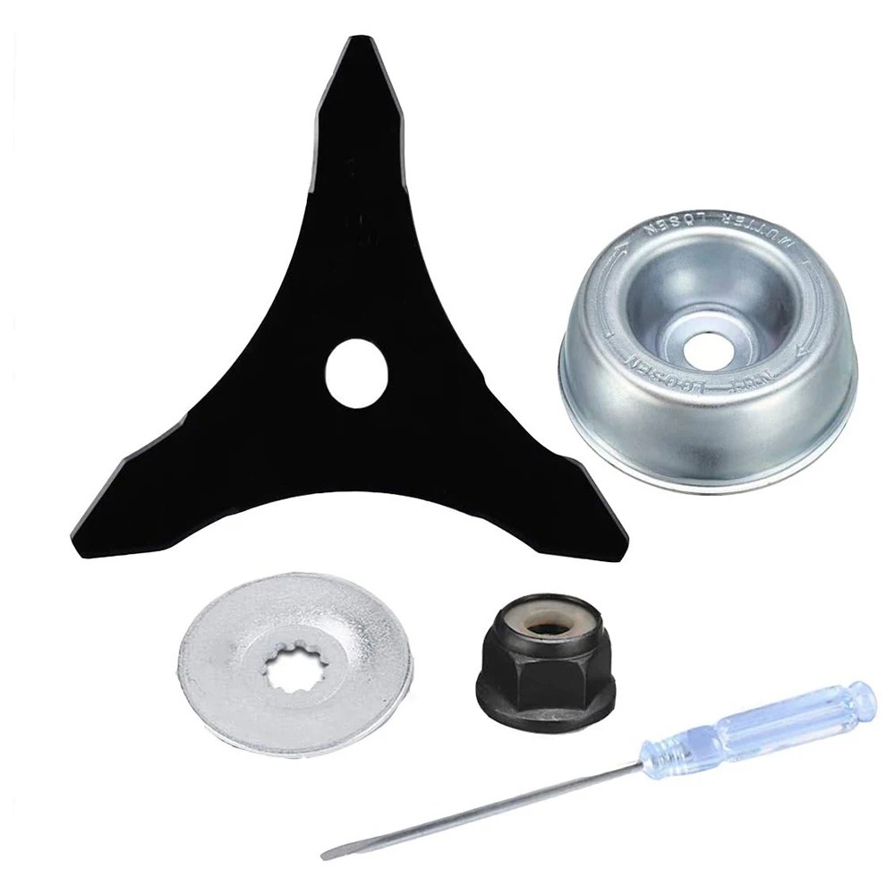 For Eater FS120 FS130R F00 F00R F50 with 3 Teeth Design and Complete Hardware Kit for Installation 12 Inch Brush Cutter Blade