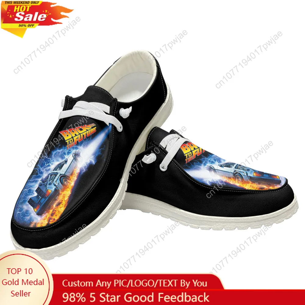 

Back to The Futures Science Fiction Movies Flat Casual Shoes Mens Womans Outdoor Lightweight Customize Hiking Shoes