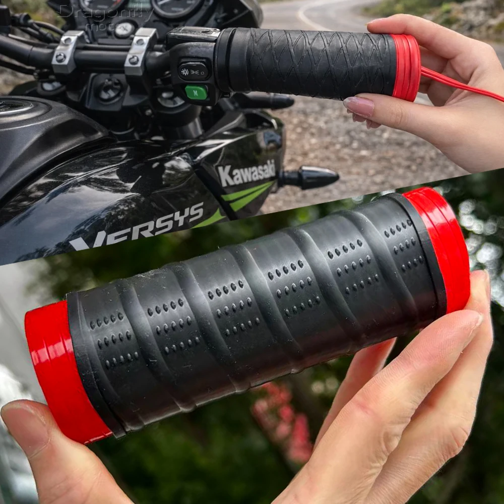 

Motorcycle Silicone Non-Slip Handlebar Cover For KAWASAKI VERSYS 650 1000 1100 X300 Versys-X 300 Vulcan S W800 KLX 230 300 450/R