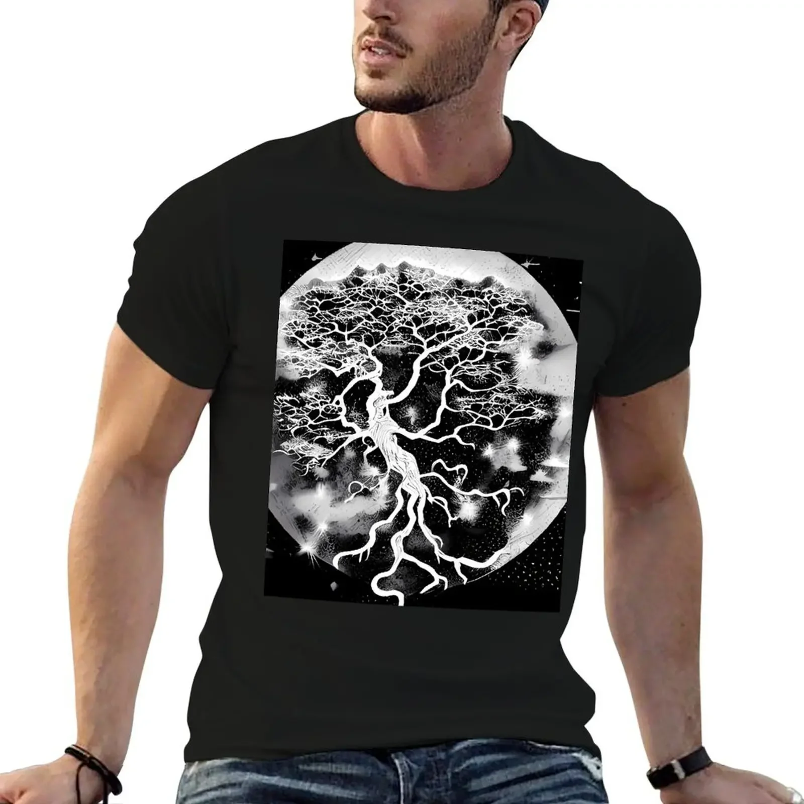 

Bonsai Moon T-Shirt graphic t shirt vintage quick drying shirts graphic tees t shirt for men