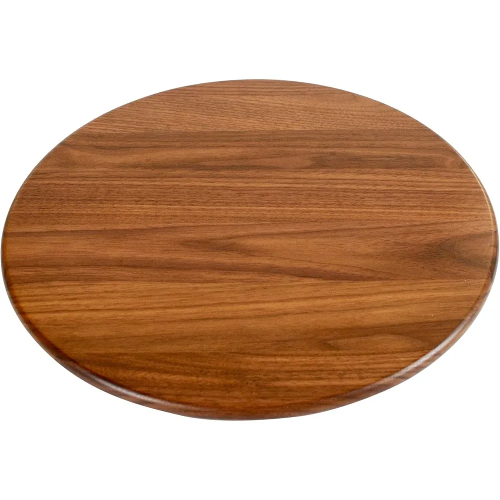 

Круглый деревянный проигрыватель Lazy Susan 13,5 дюймов для обеденного стола, кухонной столешницы, кладовой или декоративной сервировочной центральной части