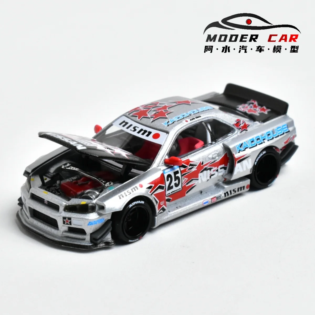 Kaido House+MINIGT TSM 197 1:64 GTR R34 25 #   Модель автомобиля из литого металла
