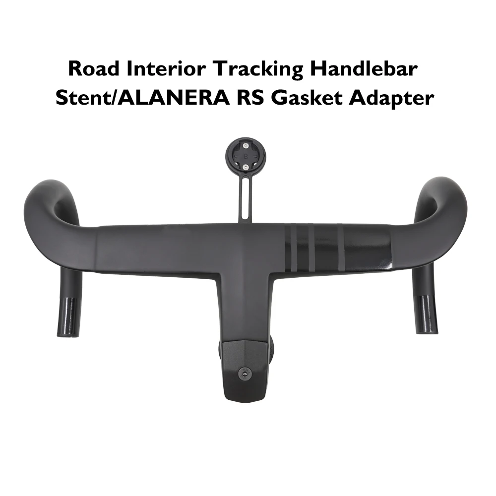 ALANERA RS Carbon Fiber Road Bike Handlebar, Internal Cable Routing Integrated Handlebar, 1:1, 28.6mm, Di2, 6°Flare，380mm-440mm