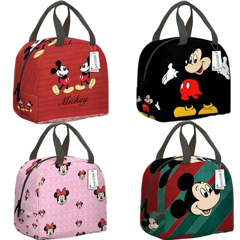 

Disney Lunch Bag Anime Mickey Mouse Cartoon Large Capacity Waterproof Thermal Insulation Bag Children Food Storage Box for Kids