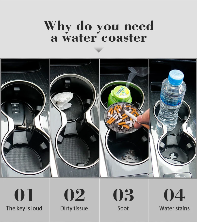 2 قطعة قاعدة أكواب جلدية مضادة للضوضاء كأس الماء حصيرة وسادة ل جاكوار X S F XF XE XJ XK XEL XFL XJL XJ6 XJS XKR XFR F-نوع F-Pace