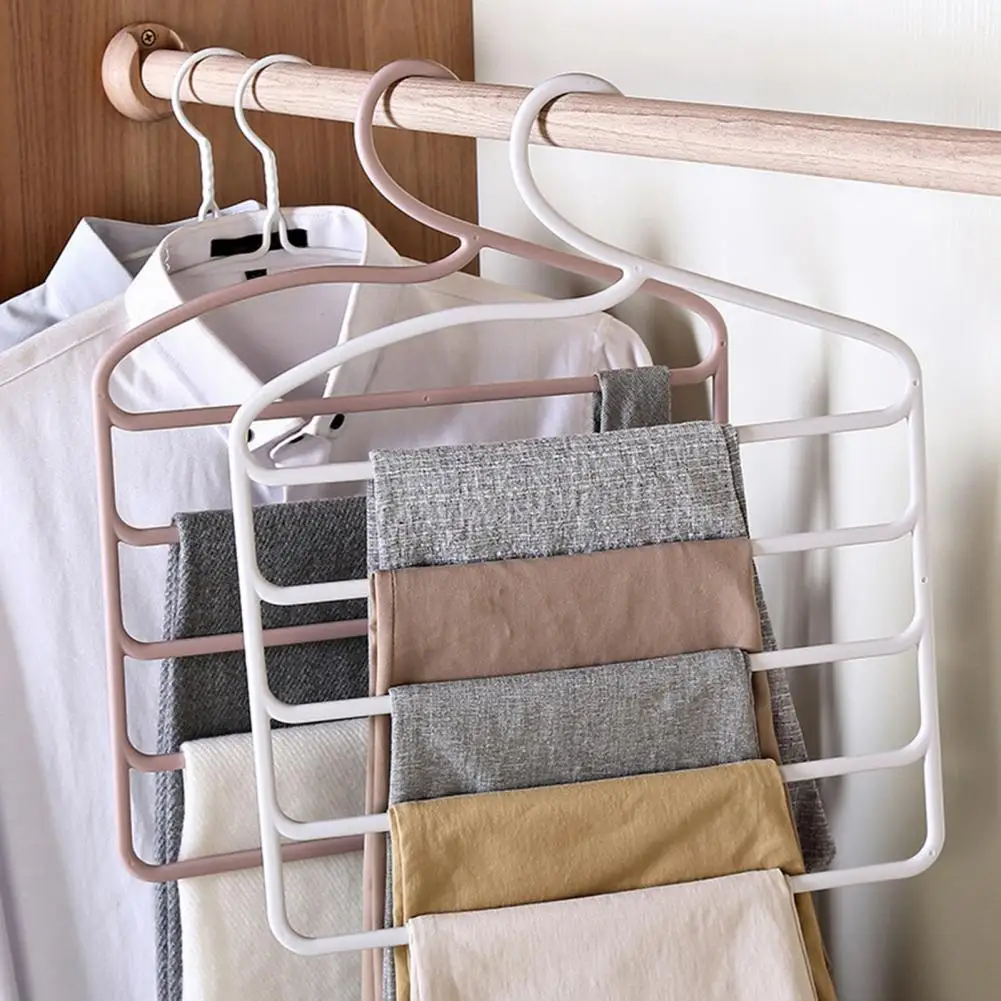 Colgador de pantalones de construcción resistente útil, colgador de pantalones multifuncional, buena capacidad de carga, colgador de pantalones para Jeans