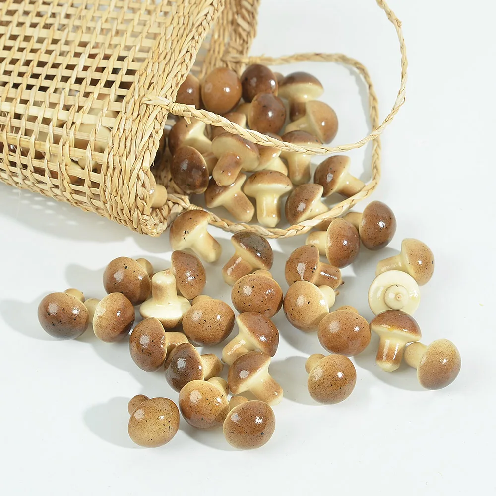 20/60Pcs 2.5cm Mini Mushroom Figurines Gnome Artificial Plant For Micro Landscape Garden Home DIY Carfts Decor Photography Props