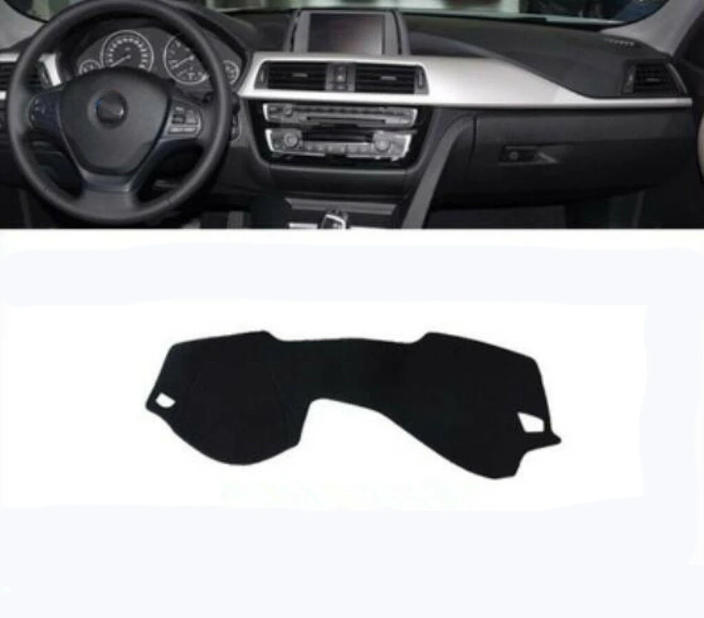 

For BMW 3-Series 2013-2017 Car Dashboard Cover No-Slip Mat Black Dash Board Heat Proof Shade Shield Sunshade Strip Pad Carpet