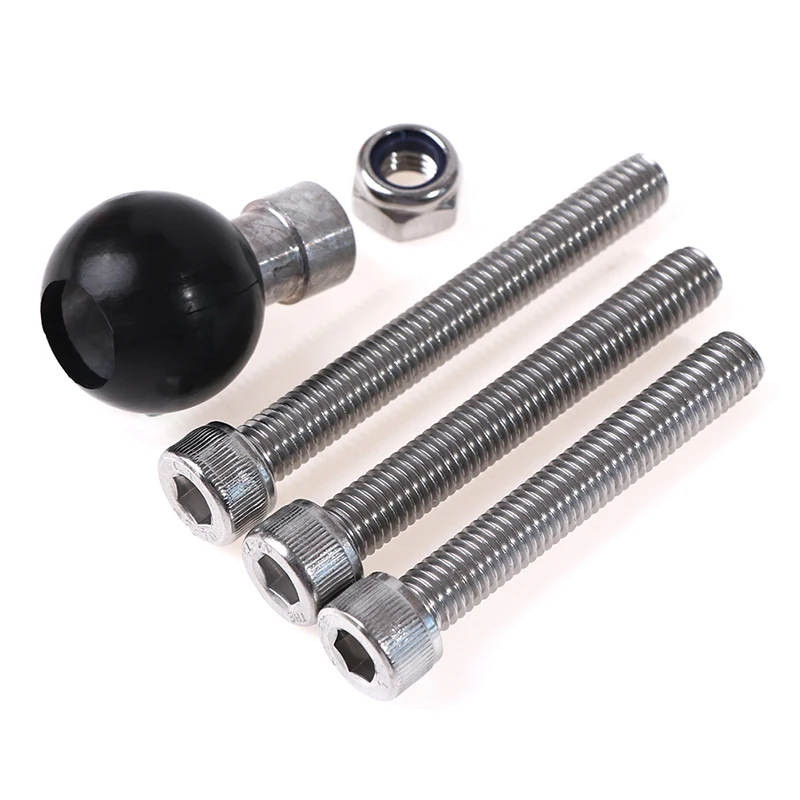 Motorcycle Handlebar 1 Inch 25mm Ball Clamp Base With M8 Screws For Ram Mount