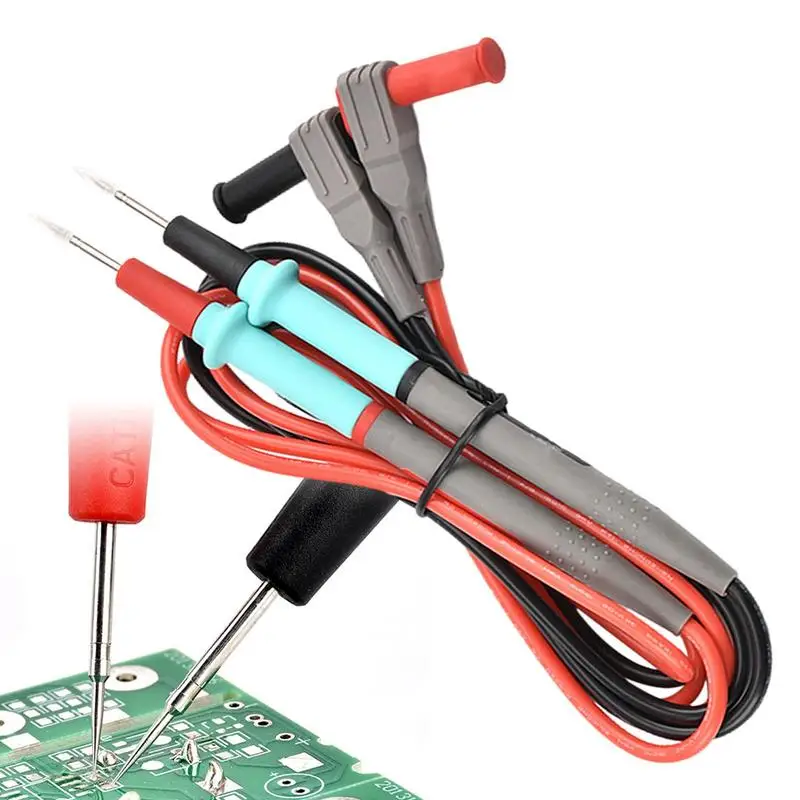 Digital Multimeter Measuring Probes Soft Silicone Wire Needle-tip Antifreeze Universal Test Leads 1000V 20A Tester Multimeter