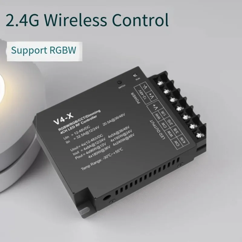 Skydance 4 Channel RGB RGBW Led Controller V4-X 2.4G RF Remote Dimmer 4 In 1 Conrtroller