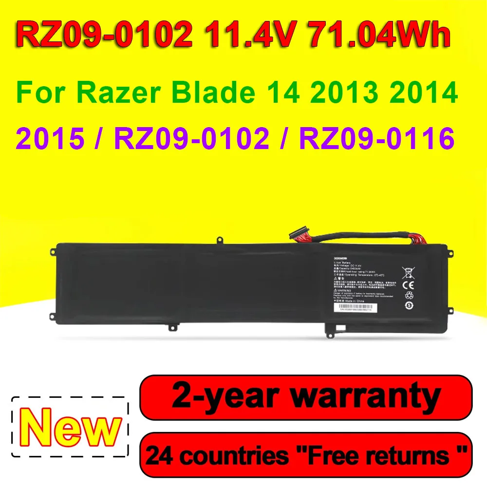 RZ09-0102 Laptop Battery For Razer Blade 14 2013 2014 2015 RZ09-0116 RZ09-01161E30 RZ09-01161E30 Rechargeable Li-Ion Batteries