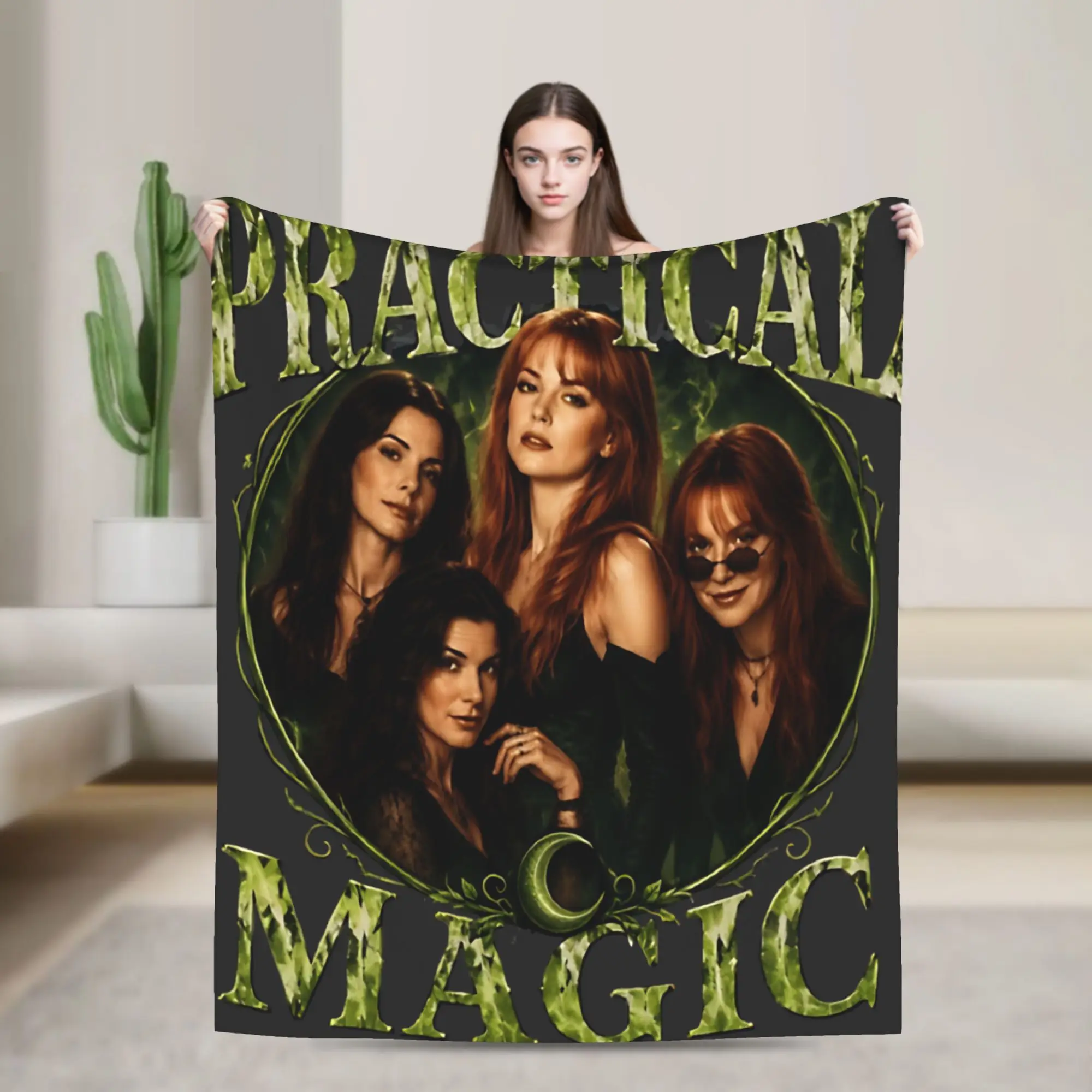 Practical Magic Witchcraft Witches Halloween Mystic Occult Blankets Fleece  Comfortable Soft Throw Blankets