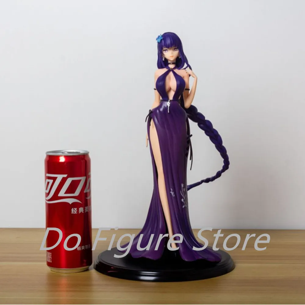 30cm Genshin Impact Game Figure Raiden Shogun Beelzebul Dinner Party Dress Hentai Anime Figures Sexy Girl Collect Doll Gift Toys