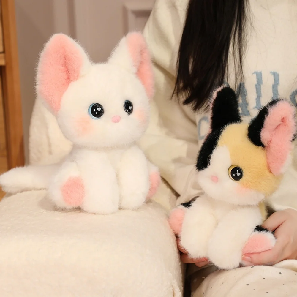

Soft Mini Cartoon Devon Cat Siamese Cat Plush Toy Cute Fluffy kitten Table Companion Plush Doll Desk Decoration