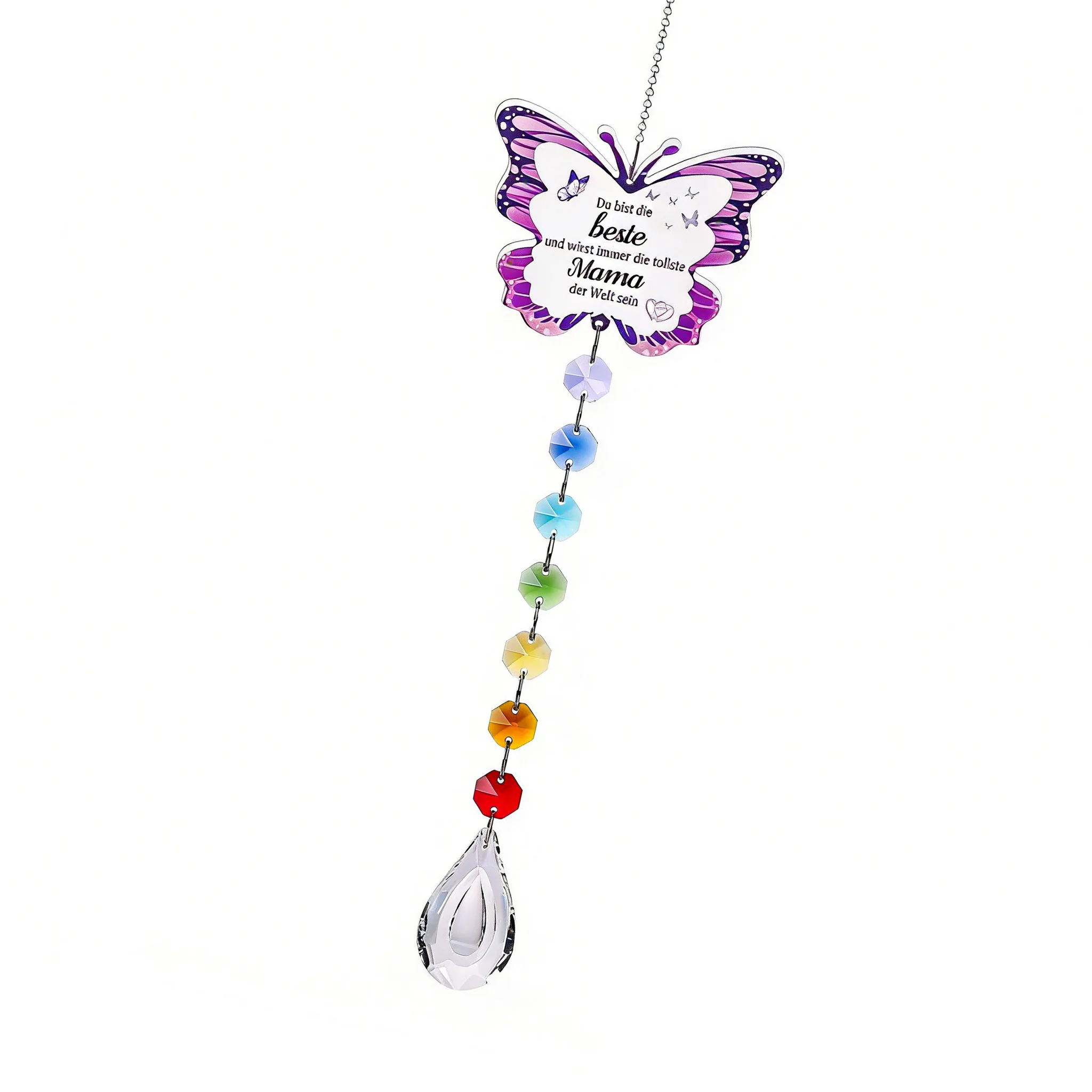 Sunlight Reflecting Acrylic Butterfly Ornament for Nana from Grandchildren Suitable for Windows and Walls 38/43/32cm