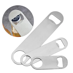 1PC Durable Beer Bottle Opener Stainless Steel Flat Speed Bottle Cap Opener Remover Bar Blade Kitchen Tool Beer Party Supplie