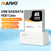 MAIWO SAS Hard Drive Docking Station for 2.5/3.5\