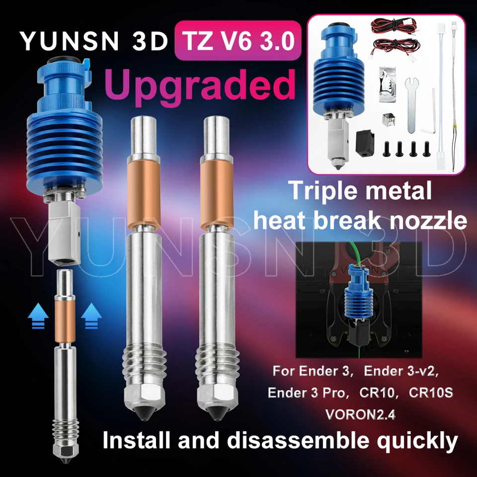 High Speed Print Head TZ V6 3.0 Hotend Kit for Ender 3