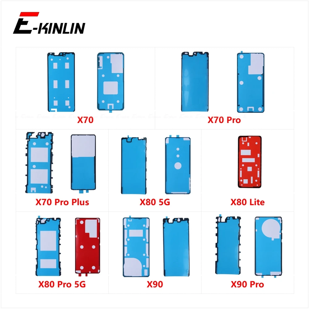 Back Cover LCD Display Screen Sticker Adhesive Glue Tape For Vivo X70 Pro Plus X80 5G Lite X90 Replacement Parts