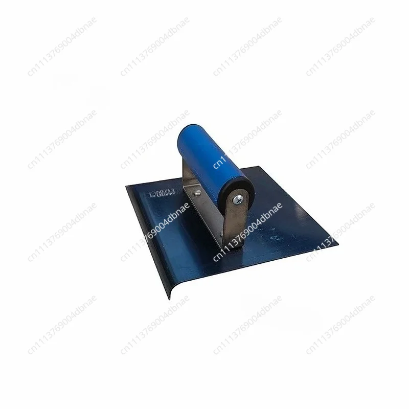 Concrete Edger Blue Steel Curved Ends Arc Corner Trowel with Rubber Handle