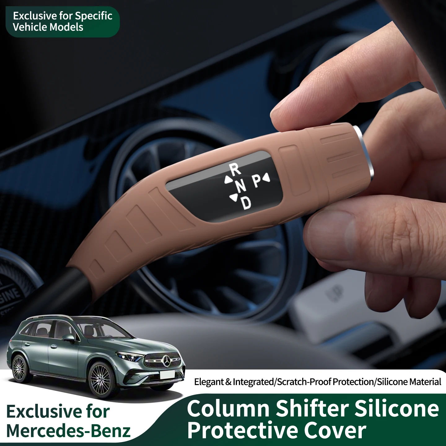 

For Mercedes-Benz Car Silicone Gear Shift Knob Cover Anti-Slip Lever Shifter Boot Automobiles Performance Interior Accessories