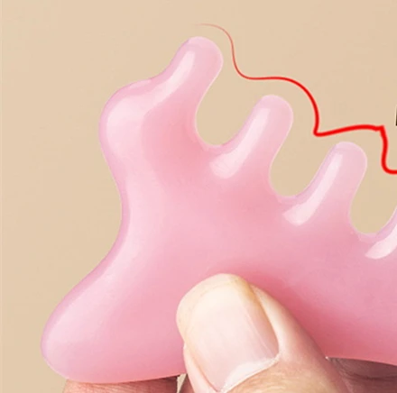 

【XHB】Gua Sha Massage Comb Fine-Tooth Scraping Meridian Massage Comb Relaxing Resin Body Massage Comb Head Massage Tool